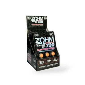 ZOHM Blacked Out 7- Hydroxy Chewable Tablets Strawberry Crush 120mg Per Tablet
